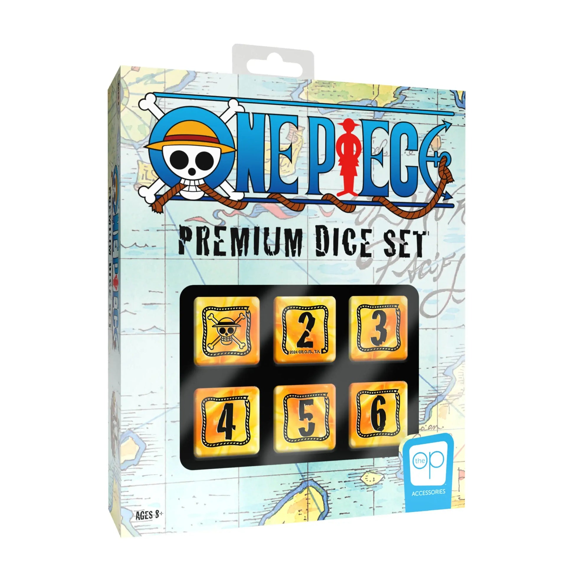 One Piece Premium D6 Dice Set displayed, high-quality premium dice for collectors