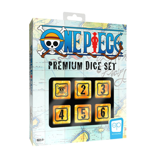 One Piece Premium D6 Dice Set displayed, high-quality premium dice for collectors