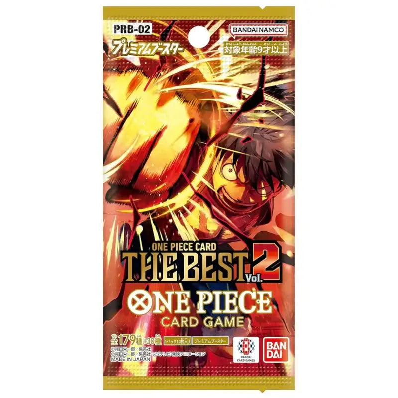 One Piece TCG: The Best Vol 2 (PRB-02) Japanese Booster Pack - TCG - One Piece Sealed