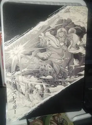 ONE PIECE Trading Card Manga Anime Full Art SSR RARE SILVER RAYLEIGH OP01-SSR14 - One Piece Card Single
