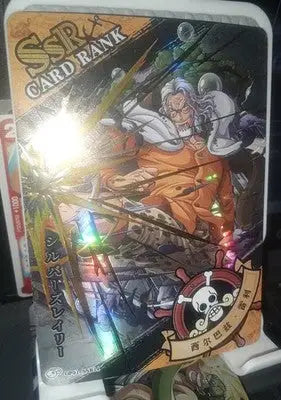 ONE PIECE Trading Card Manga Anime Full Art SSR RARE SILVER RAYLEIGH OP01-SSR14 - One Piece Card Single