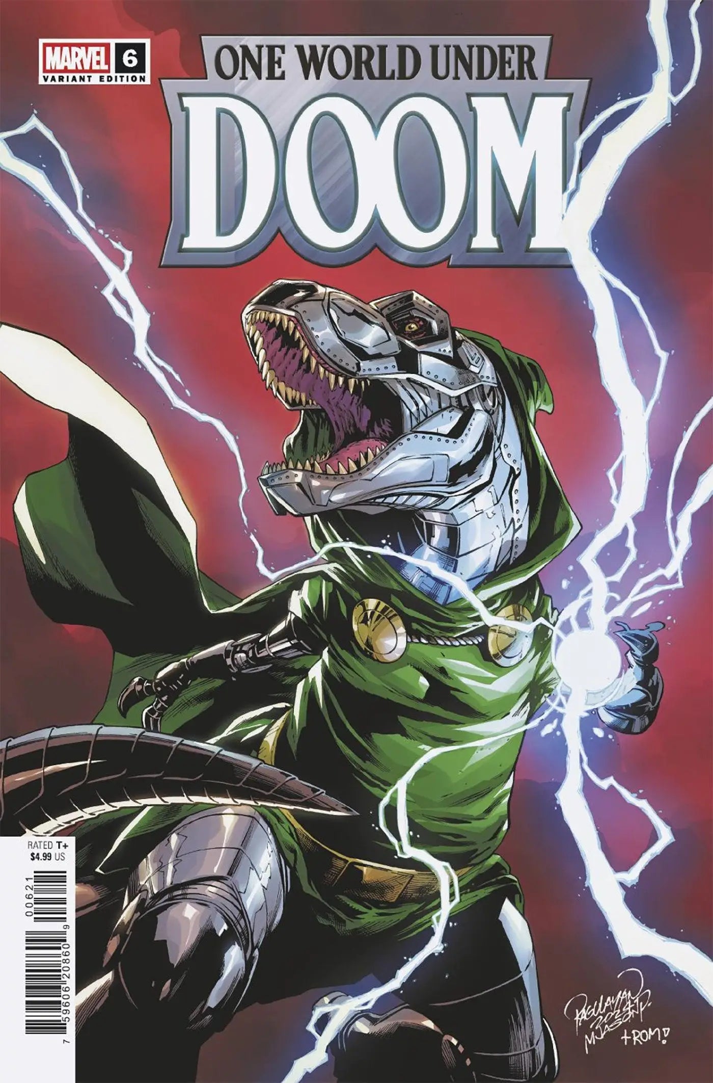 One World Under Doom #6 Carlo Pagulayan Doomasaur Variant - Comic Book