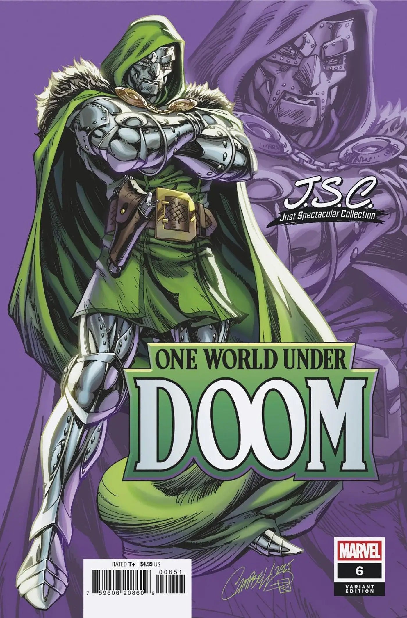 One World Under Doom #6 J. Scott Campbell Just Spectacular Collection Variant - Comic Book