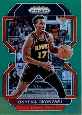 Onyeka Okongwu - 2021-22 Panini Prizm - #75 - Green Basketball - Basketball Card Single