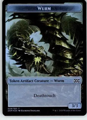 Ooze // Wurm (029) Double-Sided Token - Double Masters - 15 // 29 - Foil LP - Magic Card Single