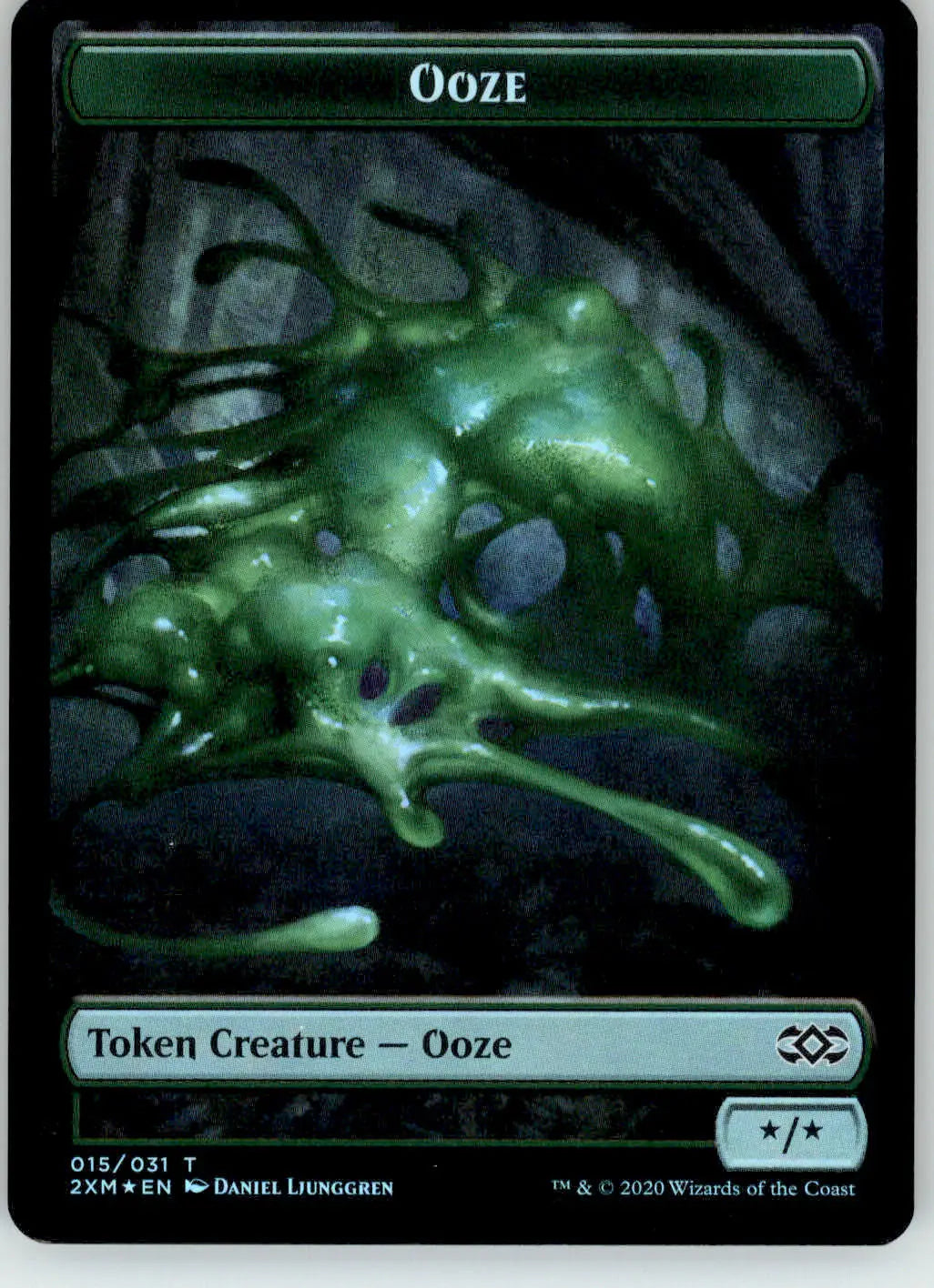 Ooze // Wurm (030) Token - Double Masters - 15 // 30 - Foil LP Magic - Magic Card Single