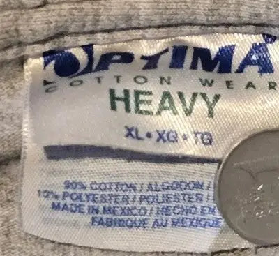 Optima Heavyweight T-Shirt Mens XL Gray Puerto Penasco Mexico Dolphin Beach Tee - Apparel