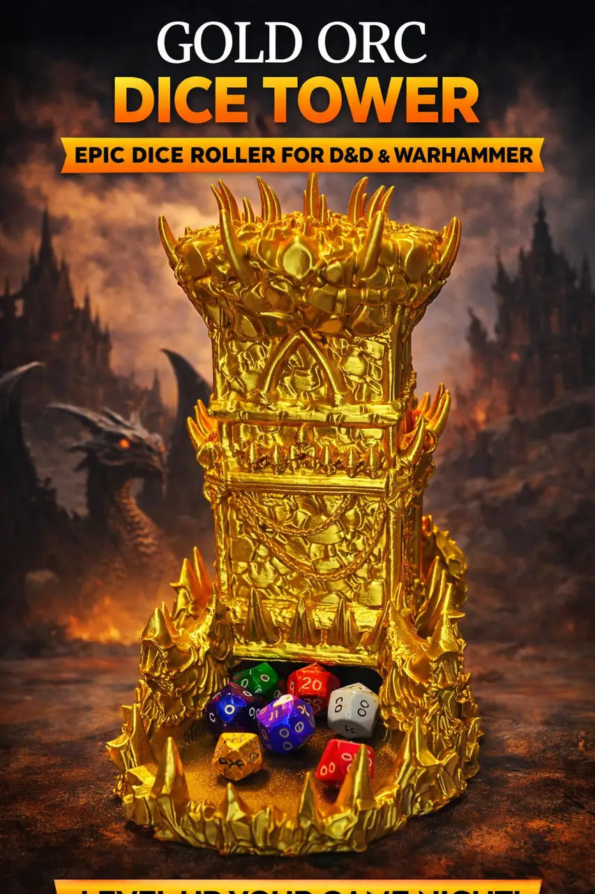 Orc Dice Tower Gothic RPG Dice Roller DND Warhammer Tabletop - Other
