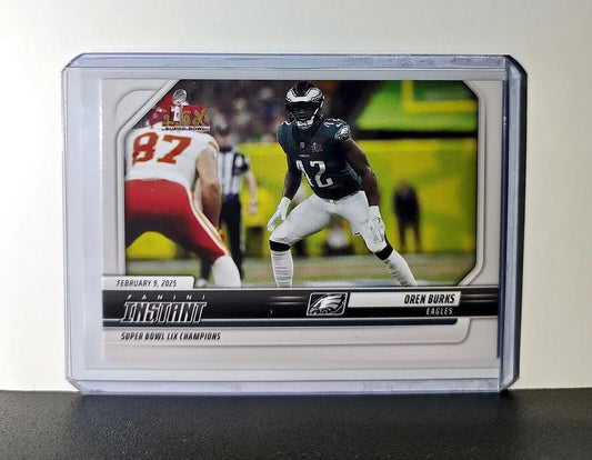 Oren Burks 2024 Panini Super Bowl LIX Champions NFL #18 Football Card Eagles - Football Card Single