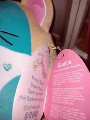 Original Squishmallows 8” Danica Valentine Sugar Cookie Cat Plush NWT