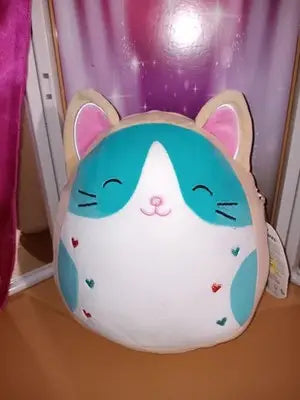Original Squishmallows 8” Danica Valentine Sugar Cookie Cat Plush NWT