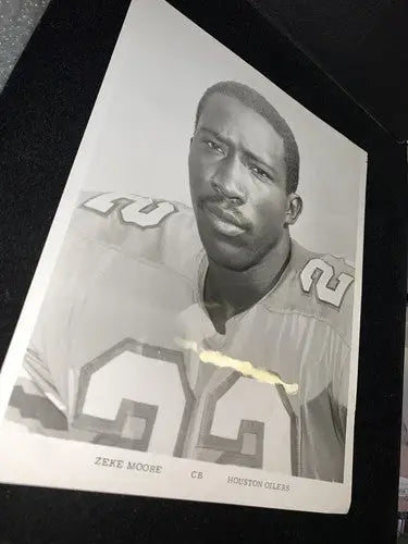 Original Zeke Moore Type 1 8X10 photo Picture Houston Oilers (1967–1977) - Sports Memorabilia