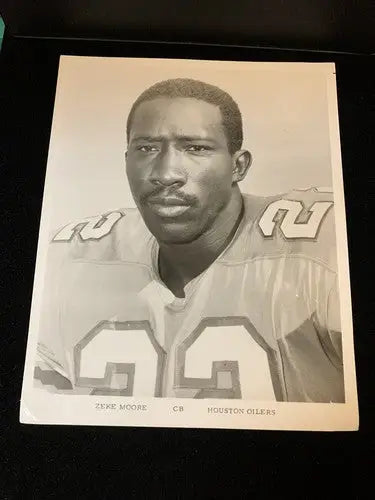 Original Zeke Moore Type 1 8X10 photo Picture Houston Oilers (1967–1977) - Sports Memorabilia