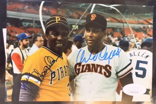 Orlando Cepeda Manny Sanguillén signed 5x7 photo autographed baseball memorabilia