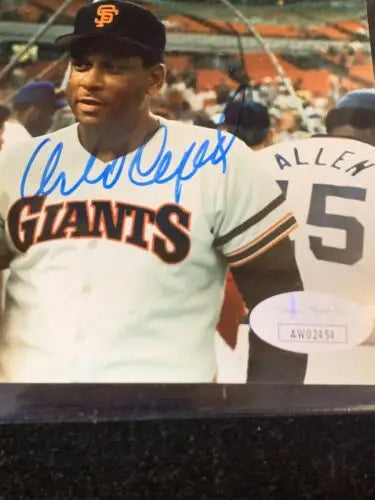 Orlando Cepeda Manny Sanguillén signed 5x7 photo autographed baseball memorabilia