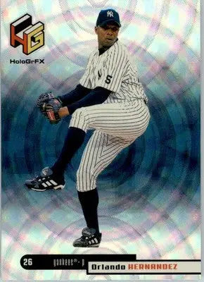 Orlando Hernandez - 1999 Upper Deck HoloGrFX - #41 - Baseball - Baseball Card Single