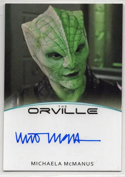 Orville Archives Autograph Card A14 Michaela McManus as Teleya (Full Bleed) - Other