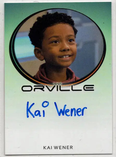 Orville Archives Autograph Card Kai Wener as Ty Finn (Bordered) - Non-Sports Card Single