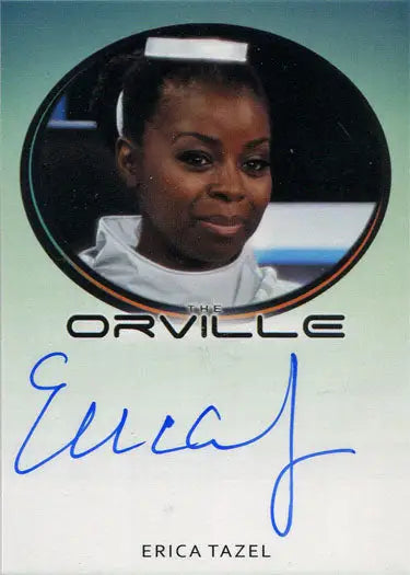 Autograph card of Erica Tazel as Baleth from The Orville trading cards collection