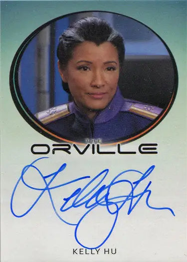 Autographed trading card of Kelly Hu as Admiral Ozawa from The Orville Season 1