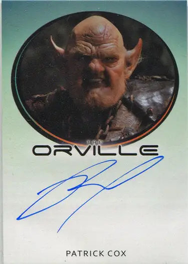 Autographed trading card of Patrick Cox as The Ogre from The Orville Season 1