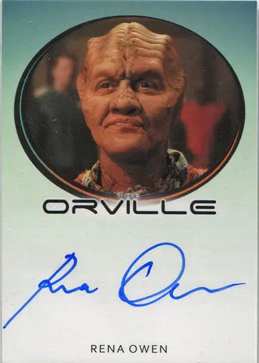 Autographed trading card of Heveena/Gondus Elden by Rena Owen from Orville Season 1