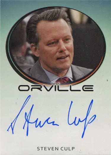 Autograph card of Steven Culp as Willks from Orville Season 1 trading cards
