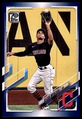Oscar Mercado 2021 Topps Royal Blue #292 Cleveland Indians