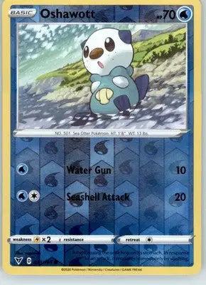 Oshawott - SWSH04: Vivid Voltage - 033/185 - Reverse Holo LP - Pokémon Card Single