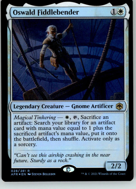 Oswald Fiddlebender - Adventures in the Forgotten Realms - 28 - Foil NM Magic - Magic Card Single