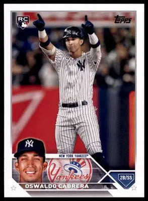 Oswaldo Cabrera Rookie 2023 Topps #487 New York Yankees - Baseball Card Single