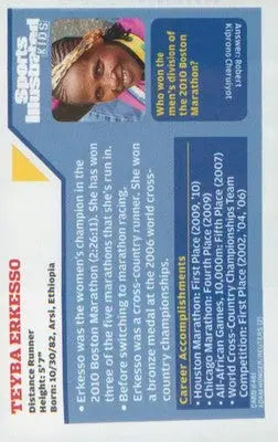 Other Sports 2010 Sports Illustrated for Kids #481 Teyba Erkesso - Other Sports Card Single