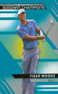 Other Sports 2022 Upper Deck Goodwin Champions Turquoise #25 Tiger Woods - Other Sports Card Single