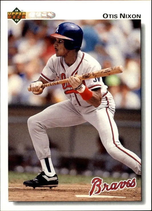 Otis Nixon 1992 Upper Deck MLB #451 Baseball Card Atlanta Braves - Baseball Card Single