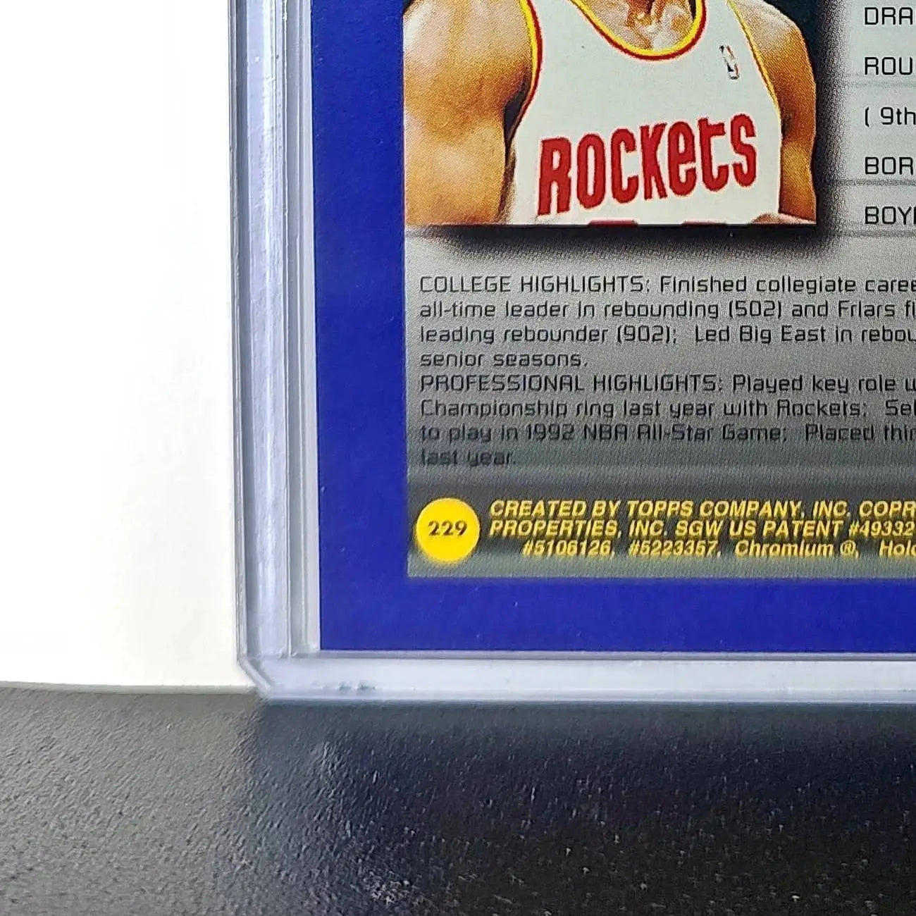 Otis Thorpe 1994-95 Topps Finest #229 Collegiate Best