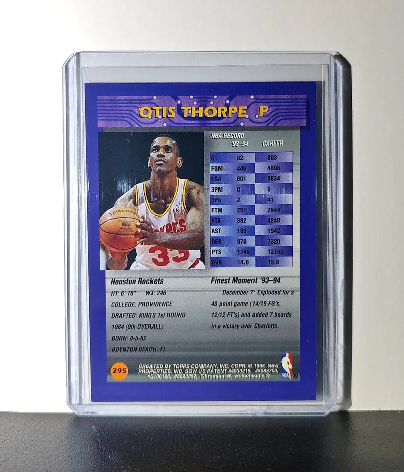 Otis Thorpe 1994-95 Topps Finest #295 Basketball Card
