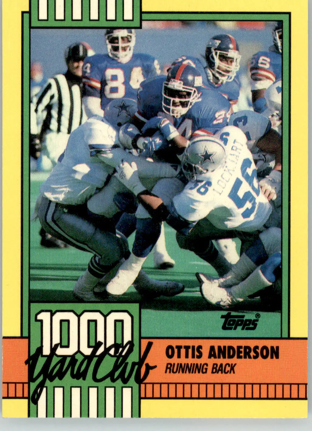 Ottis Anderson - 1990 Topps - #29 - 1000 Yard Club Football