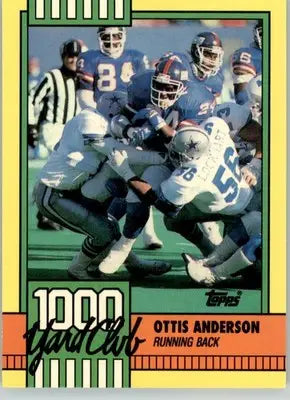 Ottis Anderson - 1990 Topps - #29 - 1000 Yard Club Football - Football Card Single