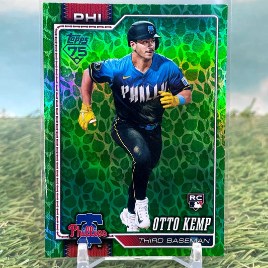 Otto Kemp 2026 Topps Series 1 Green Easter Holiday RC #187 Philadelphia Phillies - Baseball Card Single