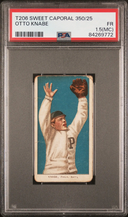 Otto Knabe 1909-11 T206 Sweet Caporal 350/25 PSA 1.5 Fair MC - Baseball Card Single