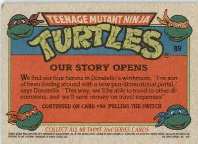 Our Story Opens - 1989 Topps Teenage Mutant Ninja Turtles - #89 - Non_sport - Non-Sports Card Single