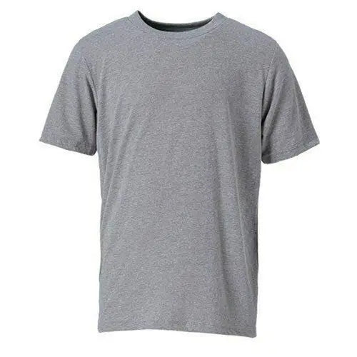 Gray short-sleeved vintage sheer tee from Ouray Sportswear Vintage collection