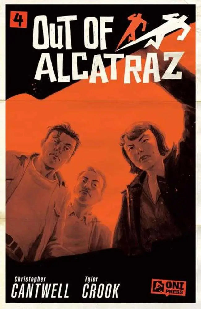 Comic book cover from Out Of Alcatraz #4 featuring Tyler Crook artwork and nominees Christopher Cantwell