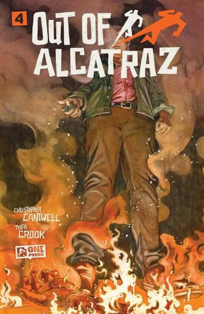 Comic book cover B Oliver featuring Oliver Dominguez variant for Out Of Alcatraz #4