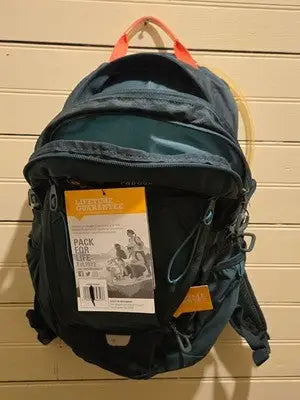 Outdoor Products Backpack Unisex 2L Hydration Reservoir Deluxe Teal Black Hose - General Merchandise