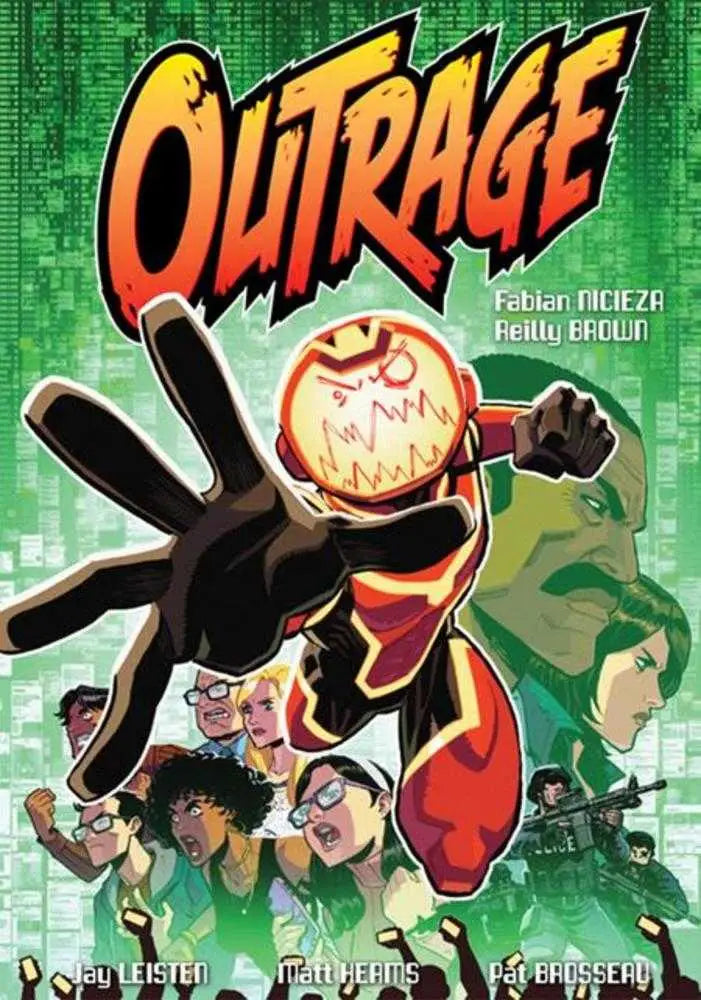 Comic book cover of Outrage TPB Volume 01 showcasing striking artwork