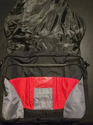 Overland Travel Ware Messenger Laptop Travel Shoulder Bag Red Black Gray Unisex - General Merchandise
