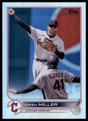 Owen Miller 2022 Topps Update Rainbow Foil #US213 Cleveland Guardians - Baseball Card Single