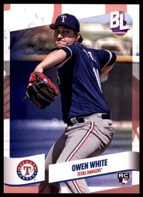 Owen White Rookie 2024 Topps Big League #182 Texas Rangers - Baseball Card Single