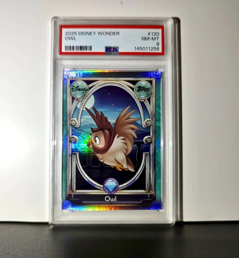Owl 2025 Topps Disney Wonder #120 Diamond Card Sleeping Beauty PSA 8 - Non-Sports Card Single